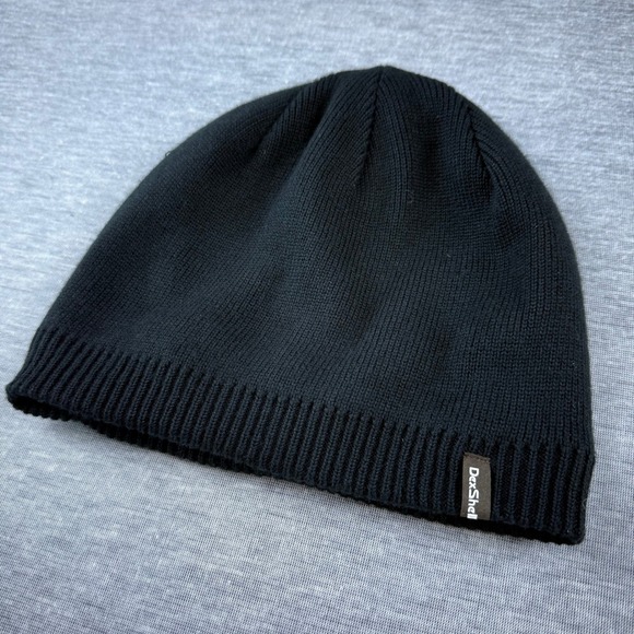 DexShell Waterproof Fleece Lined Beanie Hat Black Knit Cap Cold Weather Mens - Picture 1 of 5